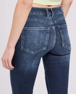 PIMKIE Jean Slim à Plis Permanents -Urban Soldes 141643 696A06 portrait HD 8