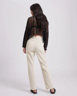 PIMKIE Jean Droit Taille Haute -Urban Soldes 141762 913A09 portrait HD 4