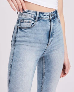 PIMKIE Jean évasé Délavé