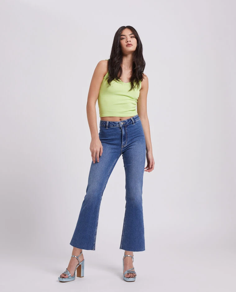 PIMKIE Jean Flare Taille Haute Raw Cut 4 PIMKIE Jean Flare Taille Haute Raw Cut â Image 2