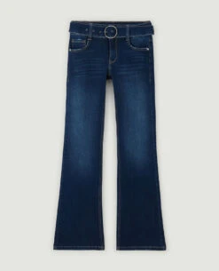 PIMKIE Jean Flare Taille Basse Avec Ceinture -Urban Soldes 141845 696A06 portrait HD 5