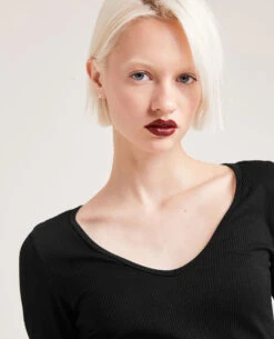 PIMKIE Haut Sport Côtelé à Manches Longues