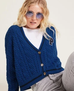 PIMKIE Gilet Maille Torsadée