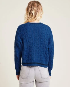 PIMKIE Gilet Maille Torsadée -Urban Soldes 409375 B91F06 portrait HD 4