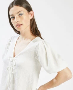 PIMKIE Top Avec Liens à Nouer -Urban Soldes 409399 924A09 portrait HD 4