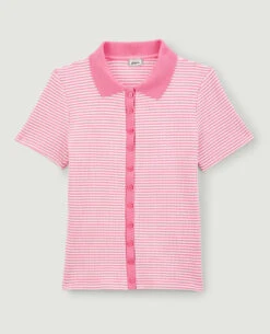 PIMKIE Polo Rayé En Maille Côtelée -Urban Soldes 409590 381C79 portrait HD 5