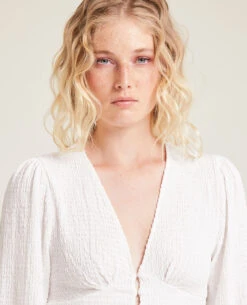 PIMKIE Blouse Boutonnée En Tissu Texturé