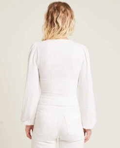 PIMKIE Blouse Boutonnée En Tissu Texturé -Urban Soldes 409592 905A09 portrait HD 4