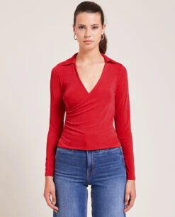 PIMKIE Top Cache-cœur En Maille Fluide -Urban Soldes 409607 375A03 portrait HD 3