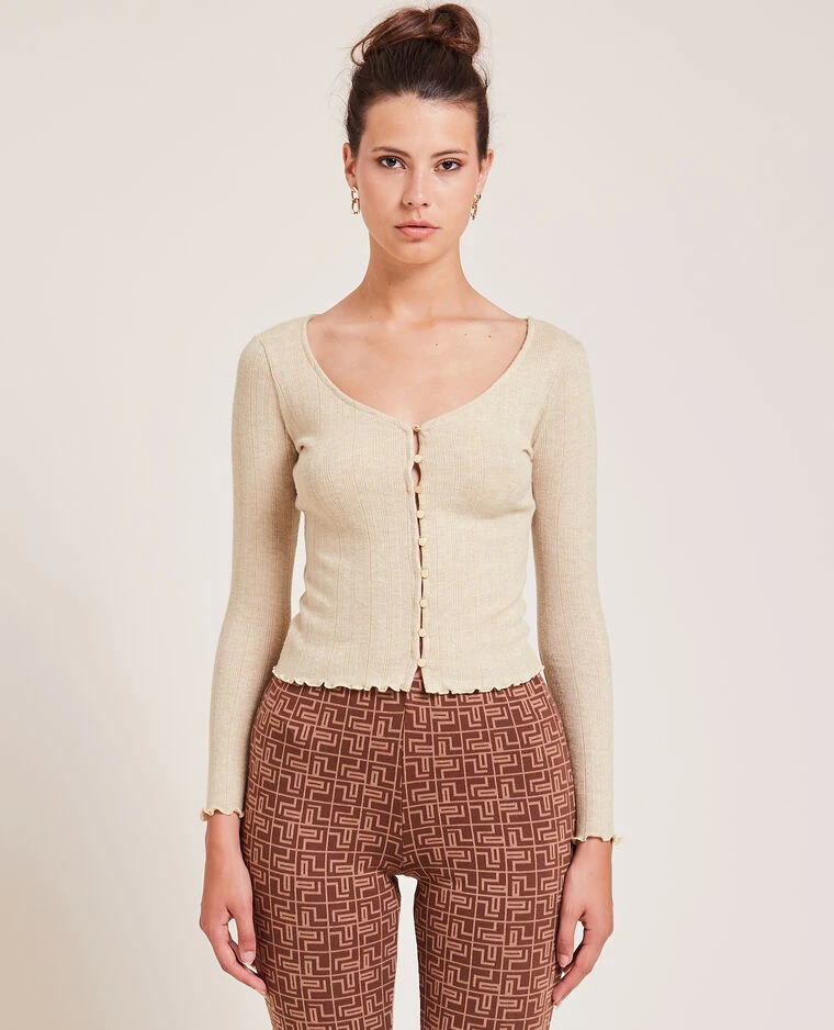 PIMKIE Top Boutonné En Maille Côtelée 4 PIMKIE Top Boutonné En Maille Côtelée – Image 2