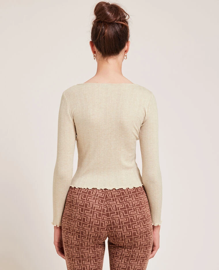 PIMKIE Top Boutonné En Maille Côtelée 5 PIMKIE Top Boutonné En Maille Côtelée – Image 3