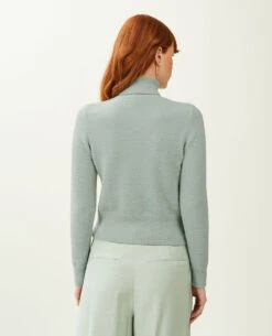 PIMKIE Pull Col Roulé Maille Fluffy -Urban Soldes 409617 C91A05 portrait HD 4