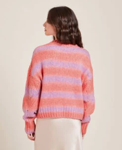 PIMKIE Pull Bicolore Maille Ajourée -Urban Soldes 409644 I62C01 portrait HD 4