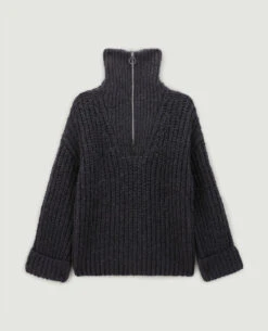 PIMKIE Pull Grosse Maille Col Camionneur -Urban Soldes 409645 896A08 portrait HD 5