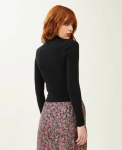 PIMKIE Pull Col Roulé Maille Côtelée -Urban Soldes 409654 899A0E portrait HD 4