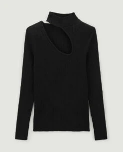 PIMKIE Top Maille Côtelée Avec Découpe -Urban Soldes 409666 899A08 portrait HD 5