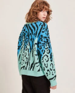 PIMKIE Pull Motif Léopard Fantaisie -Urban Soldes 409668 B99I08 portrait HD 4
