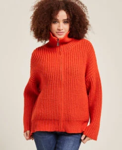 PIMKIE Gilet Zippé Grosse Maille -Urban Soldes 409684 183A01 portrait HD 3