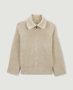 PIMKIE Gilet Zippé En Grosse Maille -Urban Soldes 409684 936A09 portrait HD 5