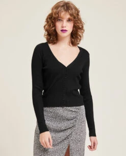 PIMKIE Gilet En Maille Côtelée -Urban Soldes 409694 899A08 portrait HD 3