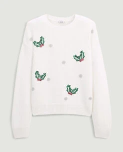 PIMKIE Pull De Noël Sequins Et Lurex -Urban Soldes 409697 905I03 portrait HD 5
