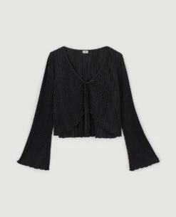 PIMKIE Top à Nouer En Maille Plissée -Urban Soldes 409707 899A08 portrait HD 5