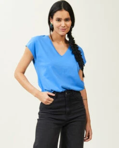 PIMKIE T-shirt Col V Manches Courtes -Urban Soldes 409709 B87A06 portrait HD 7