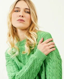 PIMKIE Pull Court En Maille Torsadée