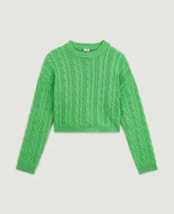 PIMKIE Pull Court En Maille Torsadée -Urban Soldes 409723 C97K05 portrait HD 5