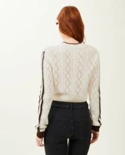 PIMKIE Pull Maille Fantaisie Et Ajourée -Urban Soldes 409731 924C46 portrait HD 4