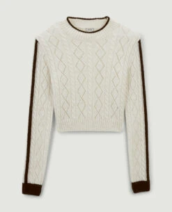 PIMKIE Pull Maille Fantaisie Et Ajourée -Urban Soldes 409731 924C46 portrait HD 5