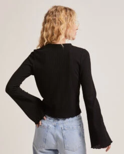 PIMKIE Top En Maille Côtelée -Urban Soldes 409740 899A08 portrait HD 4