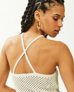 PIMKIE Top En Maille Ajourée Bretelles Croisées