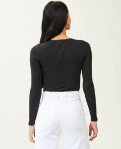 PIMKIE Body Maille Côtelée Encolure Cœur -Urban Soldes 409752 899A08 portrait HD 4