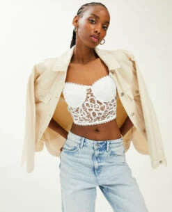 PIMKIE Brassière Balconnet En Dentelle Crochet