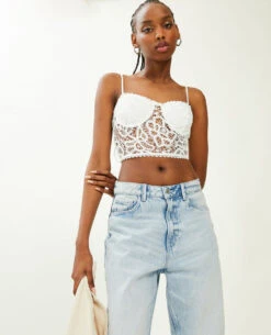 PIMKIE Brassière Balconnet En Dentelle Crochet -Urban Soldes 409756 924A09 portrait HD 6