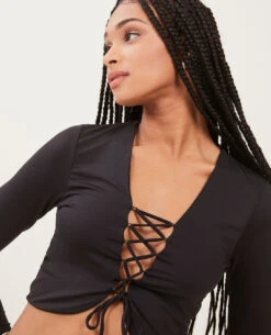 PIMKIE Top Court Avec Laçage Central