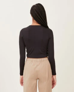 PIMKIE Top Court Avec Laçage Central -Urban Soldes 409759 899A08 portrait HD 4