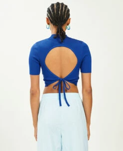 PIMKIE Top Dos-nu En Maille -Urban Soldes 409766 J10A06 portrait HD 4