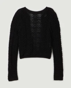 PIMKIE Pull Dos-nu En Maille Ajourée -Urban Soldes 409775 899A08 portrait HD 5