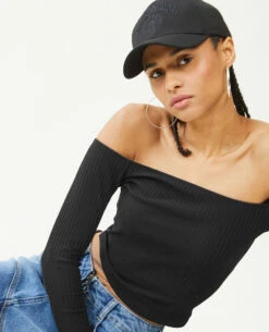 PIMKIE Top épaules Dénudées Maille Côtelée