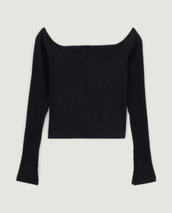PIMKIE Top épaules Dénudées Maille Côtelée -Urban Soldes 409784 899B08 portrait HD 5
