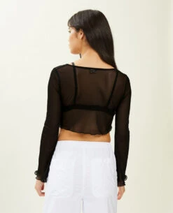 PIMKIE Top Transparent Manches Flare -Urban Soldes 409794 899A08 portrait HD 4