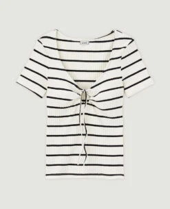 PIMKIE Top Avec Lien Coulissé à Nouer -Urban Soldes 409796 923C79 portrait HD 5