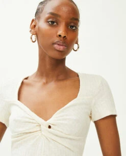 PIMKIE Top Maille Côtelée Noué Devant