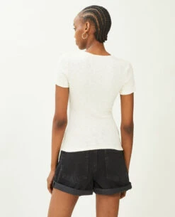 PIMKIE Top Maille Côtelée Noué Devant -Urban Soldes 409800 913A09 portrait HD 4