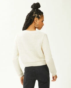 PIMKIE Gilet En Maille Reliéfée Boutons Marins -Urban Soldes 409815 924A09 portrait HD 4