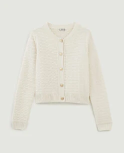 PIMKIE Gilet En Maille Reliéfée Boutons Marins -Urban Soldes 409815 924A09 portrait HD 5