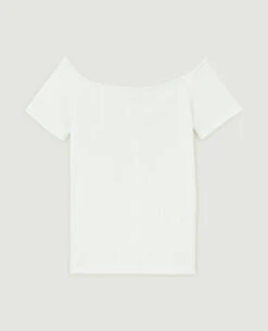 PIMKIE Top Encolure Bardot Maille Côtelée -Urban Soldes 409828 924A09 portrait HD 5