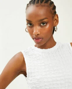PIMKIE Top Court Sans Manches Maille Gaufrée